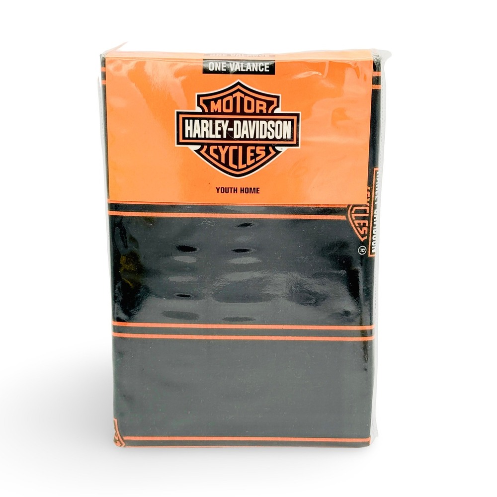 NEW Harley Davidson Flame Rider Fireball Valance Curtain 84x15 NOS Vintage 2009